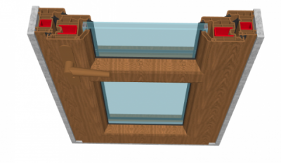 Excellent 80 Altın Meşe Balkon Kapı Uygulama